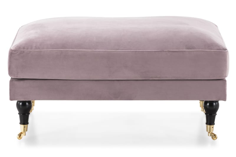 Andrew Fotskammel Fløyel - Lilla/Messing - Møbler - Stoler & lenestoler - Krakk - Fotskammel
