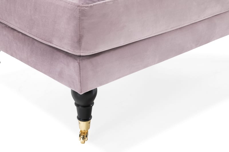 Andrew Fotskammel Fløyel - Lilla/Messing - Møbler - Stoler & lenestoler - Krakk - Fotskammel