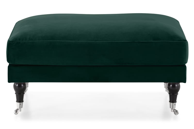 Andrew Fotskammel Fløyel - Mørkegrønn/Krom - Møbler - Stoler & lenestoler - Krakk - Fotskammel