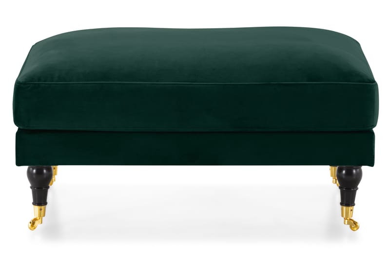 Andrew Fotskammel Fløyel - Mørkegrønn/Messing - Møbler - Stoler & lenestoler - Krakk - Fotskammel