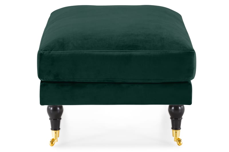 Andrew Fotskammel Fløyel - Mørkegrønn/Messing - Møbler - Stoler & lenestoler - Krakk - Fotskammel