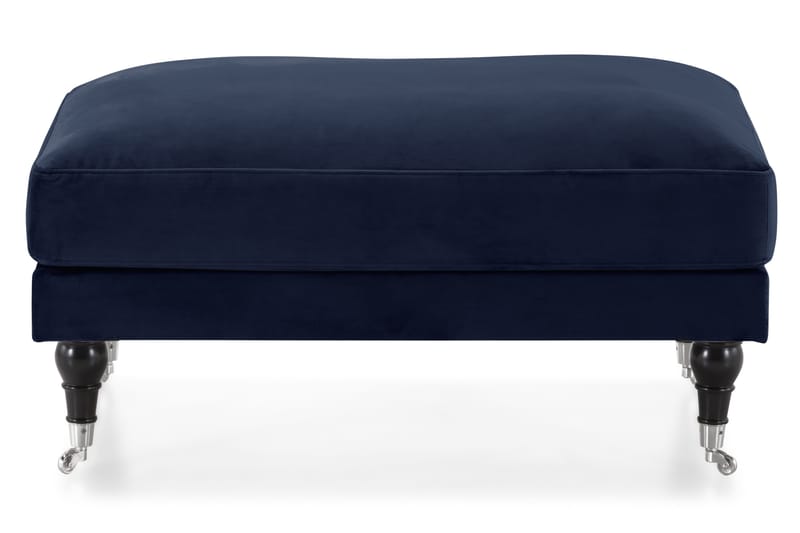 Andrew Fotskammel Fløyel - Midnattsblå/Krom - Møbler - Stoler & lenestoler - Krakk - Fotskammel