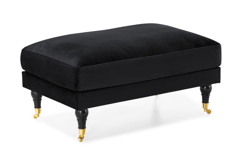 Andrew Fotskammel Fløyel, Svart/Messing