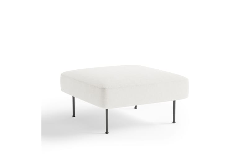 Angele Fotskammel 80 cm Kvadratisk - Hvit - Møbler - Stoler & lenestoler - Krakk - Fotskammel