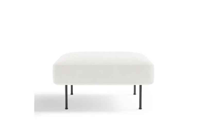Angele Fotskammel 80 cm Kvadratisk - Hvit - Møbler - Stoler & lenestoler - Krakk - Fotskammel