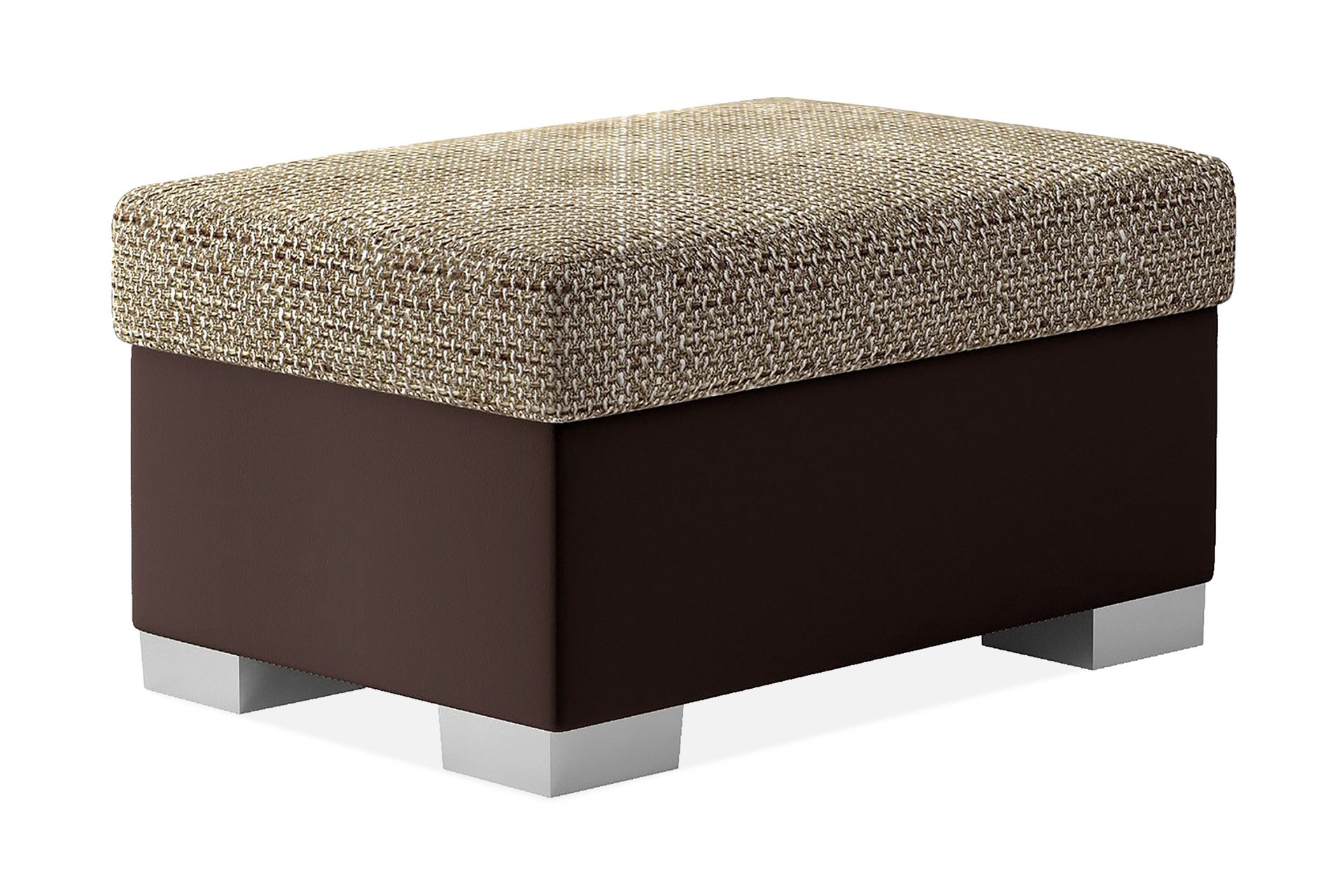 Arabejo Fotskammel 55x85 cm - Beige/Brun