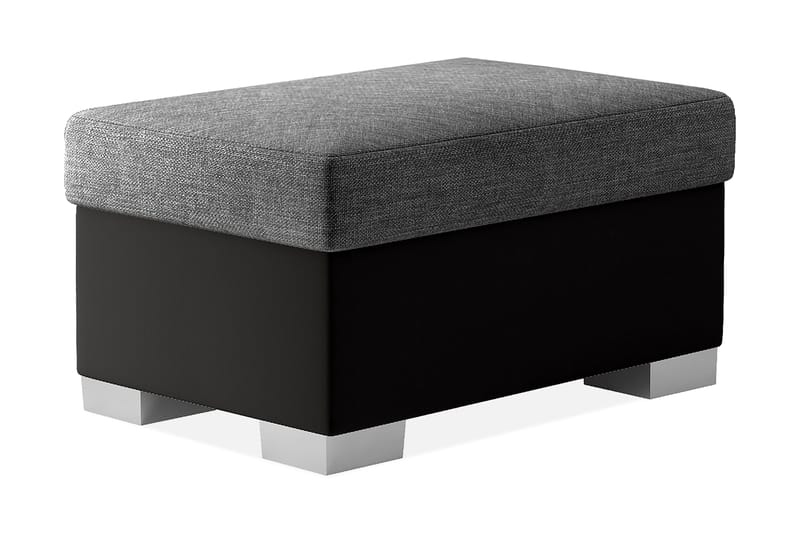 Arabejo Fotskammel 55x85 cm, Grå/Svart