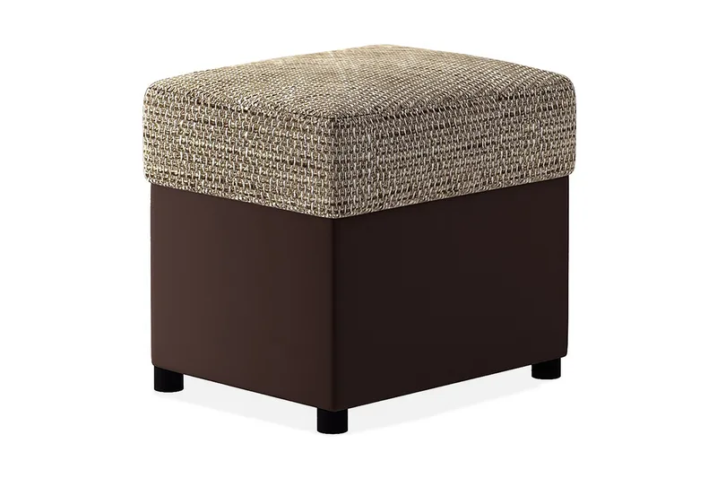 Arabejo Fotskammel, Beige/Brun