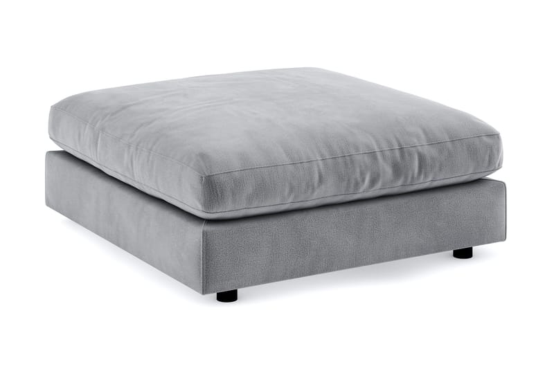 Arken Fotskammel Fløyel, Lysegrå