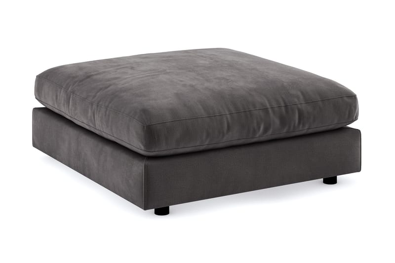 Arken Fotskammel Fløyel - Mørkegrå - Møbler - Stoler & lenestoler - Krakk - Fotskammel