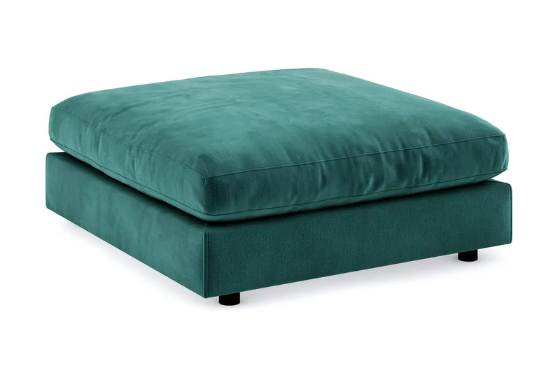 Arken Fotskammel Fløyel, Mørkegrønn