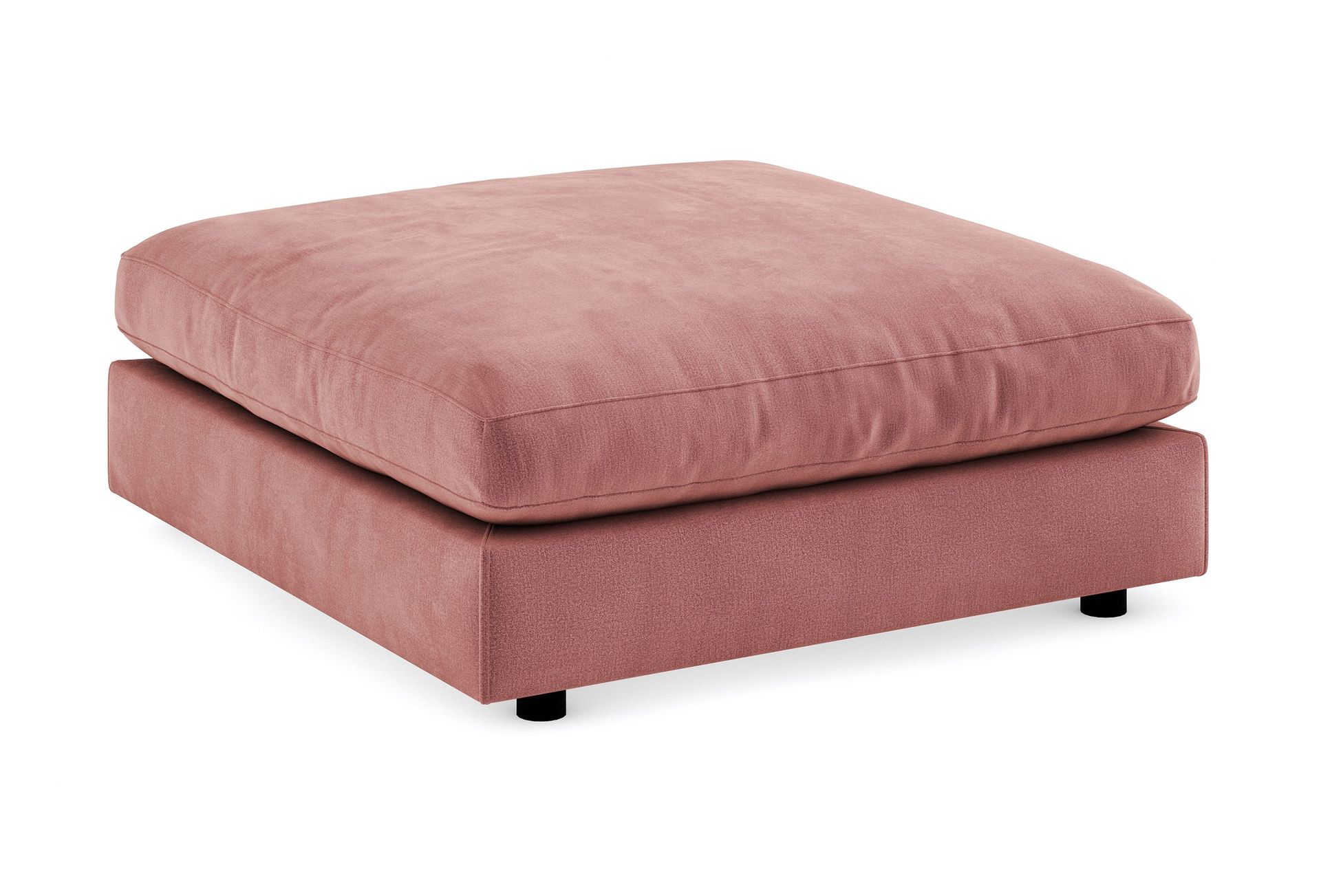 Arken Fotskammel Fløyel - Rosa
