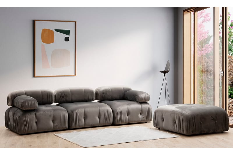 Bengul Fotskammelmodul 95 cm - Grå - Møbler - Stoler & lenestoler - Krakk - Fotskammel
