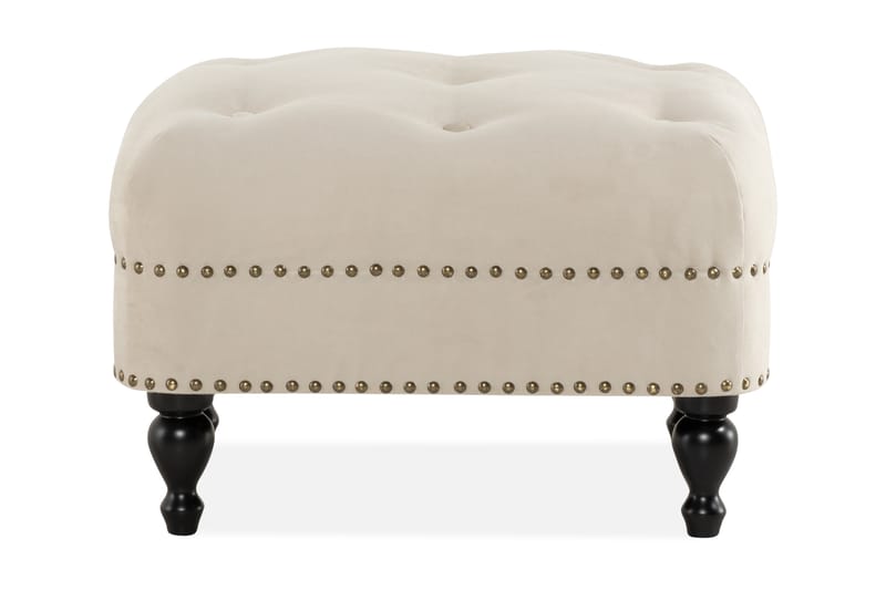 Castelano Fotskammel - Beige - Møbler - Stoler & lenestoler - Krakk - Fotskammel - Chesterfield fotskammel