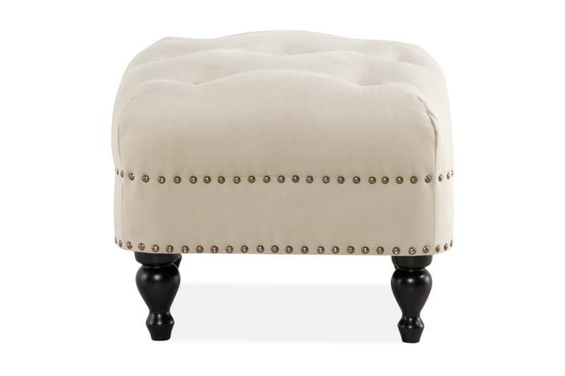 Castelano Fotskammel - Beige - Møbler - Stoler & lenestoler - Krakk - Fotskammel - Chesterfield fotskammel