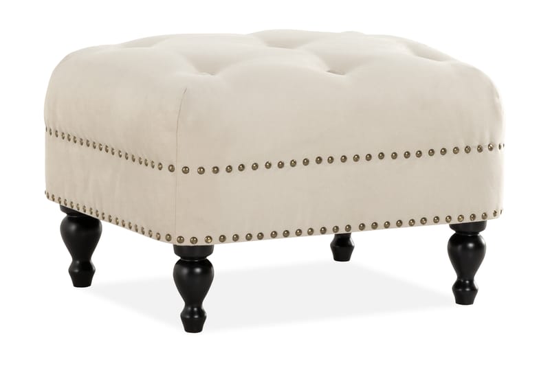 Castelano Fotskammel - Beige - Møbler - Stoler & lenestoler - Krakk - Fotskammel - Chesterfield fotskammel