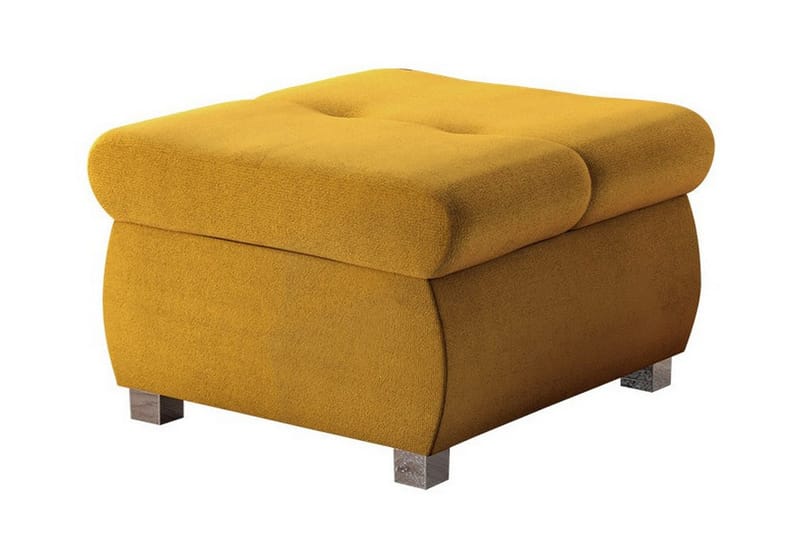 Cerys Fotpall 60 cm, Gul