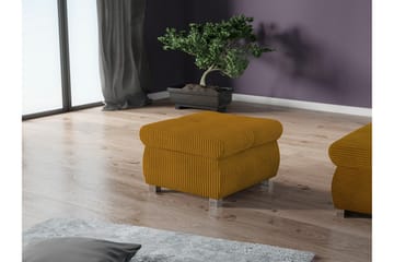 Cerys Fotpall 60 cm - Gul - Møbler - Stoler & lenestoler - Krakk - Fotskammel