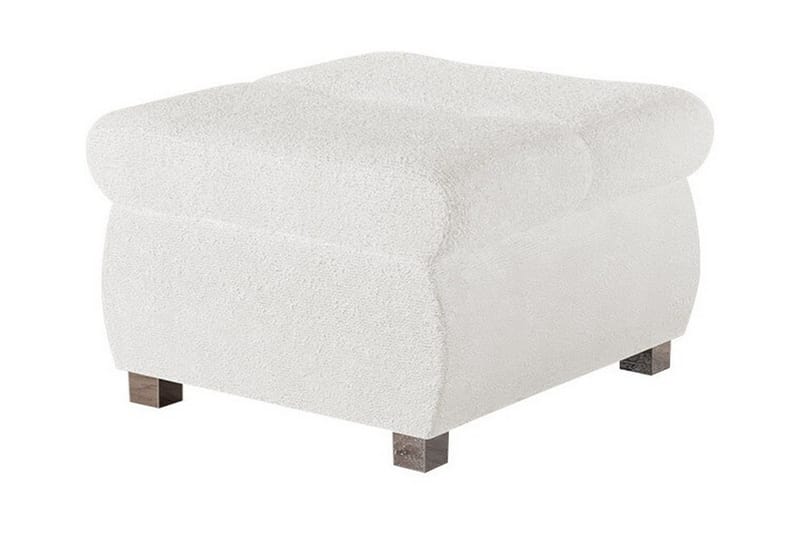 Cerys Fotpall 60 cm, Hvid