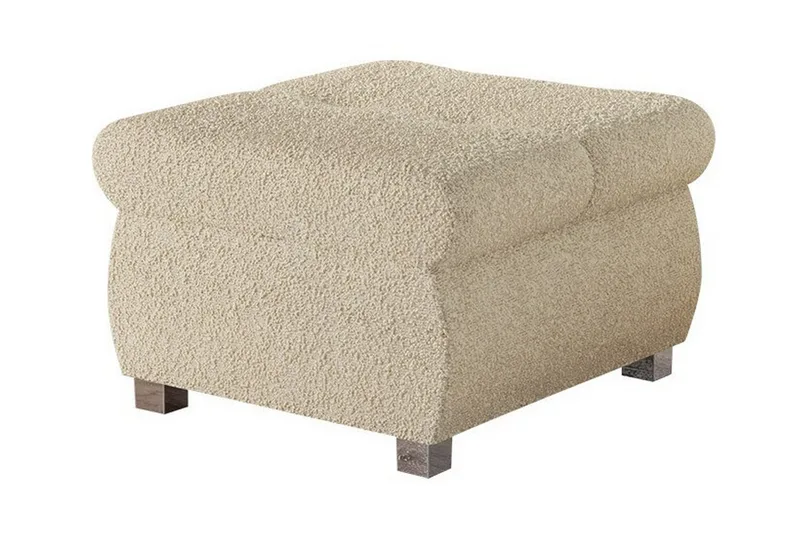 Cerys Fotpall 60 cm, Lyse brun