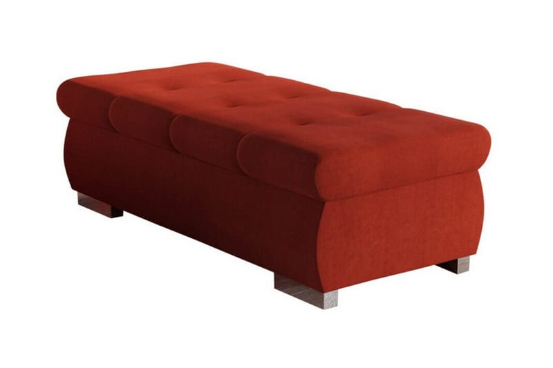 Cerys Fotpall 60 cm, Rød