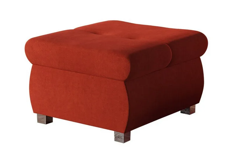 Cerys Fotpall 60 cm, Rød