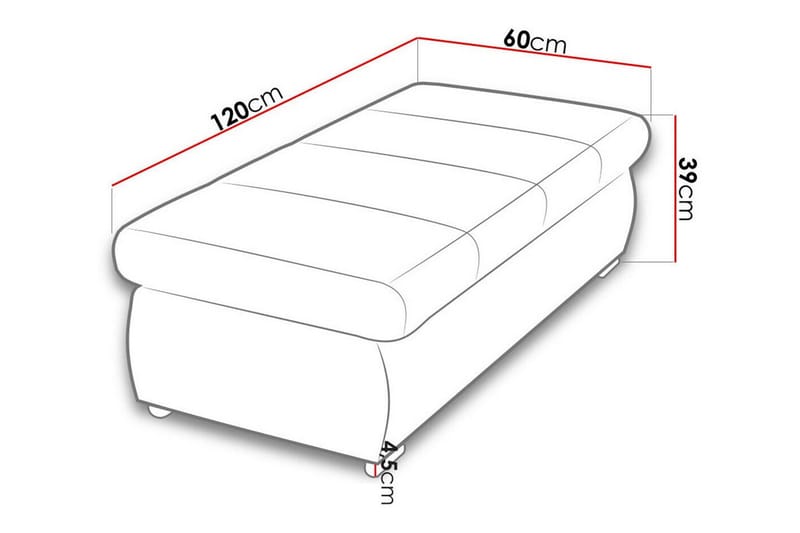 Cerys Fotpall 60 cm - Møbler - Stoler & lenestoler - Krakk - Fotskammel