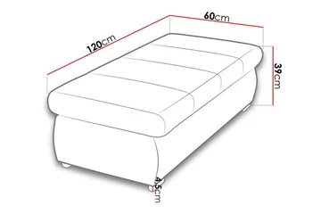 Cerys Fotpall 60 cm - Møbler - Stoler & lenestoler - Krakk - Fotskammel