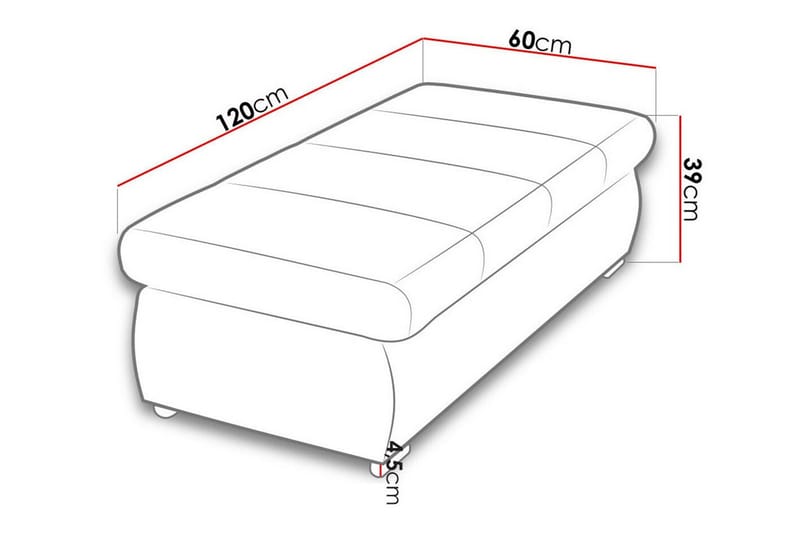 Cerys Fotpall 60 cm - Møbler - Stoler & lenestoler - Krakk - Fotskammel