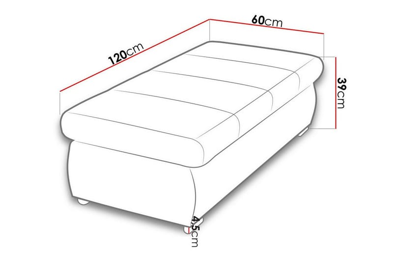 Cerys Fotpall 60 cm - Møbler - Stoler & lenestoler - Krakk - Fotskammel