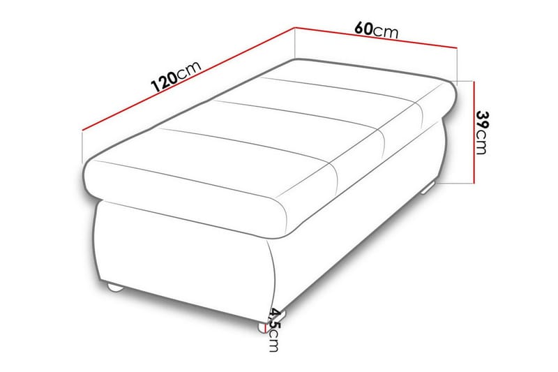 Cerys Fotpall 60 cm - Møbler - Stoler & lenestoler - Krakk - Fotskammel