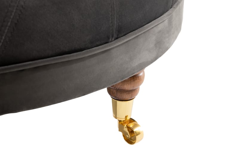 Chesterfield Deluxe Fotskammel - Grå - Møbler - Stoler & lenestoler - Krakk - Fotskammel - Chesterfield fotskammel