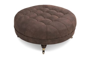 Chesterfield Deluxe Fotskammel Rund 80 cm