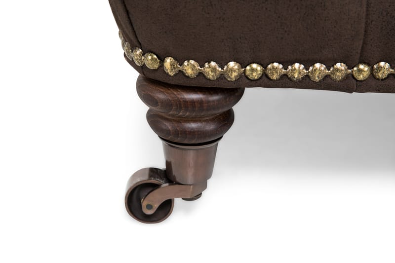 Chesterfield Deluxe Fotskammel Vintage - Mørkebrun - Møbler - Stoler & lenestoler - Krakk - Fotskammel - Chesterfield fotskammel