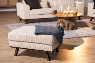 Copenhagen Fotskammel Cordfløyel - Beige - Møbler - Stoler & lenestoler - Krakk - Fotskammel