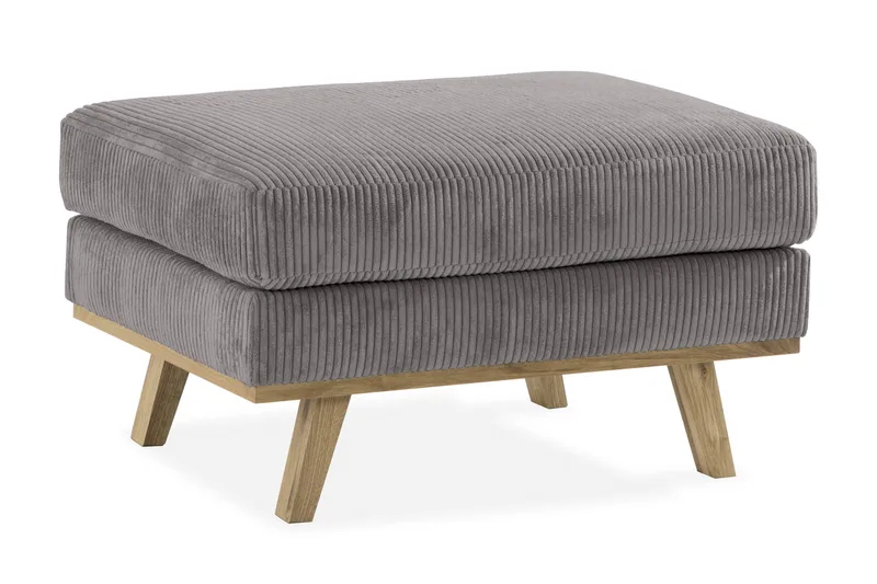 Copenhagen Fotskammel Cordfløyel - Grå - Møbler - Stoler & lenestoler - Krakk - Fotskammel