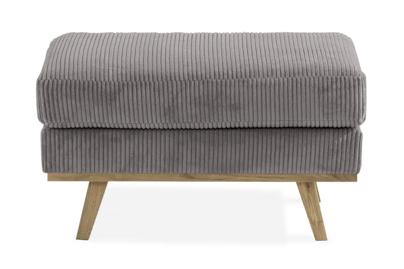Copenhagen Fotskammel Cordfløyel - Grå - Møbler - Stoler & lenestoler - Krakk - Fotskammel