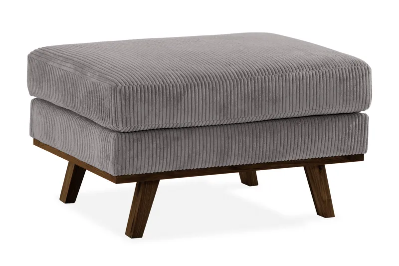 Copenhagen Fotskammel Cordfløyel, Grå