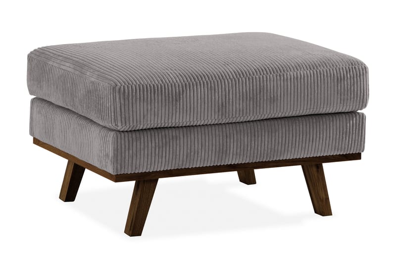 Copenhagen Fotskammel Cordfløyel, Grå