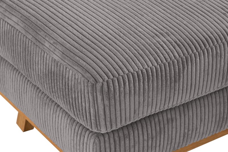 Copenhagen Fotskammel Cordfløyel - Grå - Møbler - Stoler & lenestoler - Krakk - Fotskammel