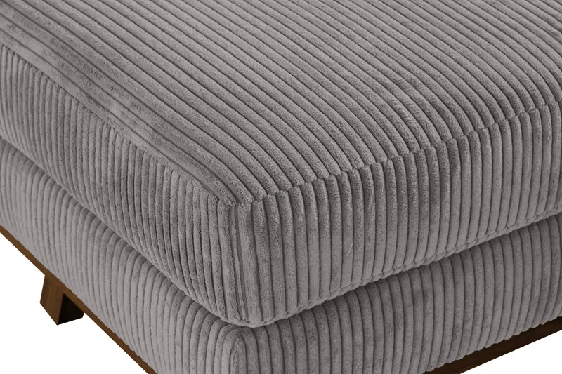 Copenhagen Fotskammel Cordfløyel - Grå - Møbler - Stoler & lenestoler - Krakk - Fotskammel