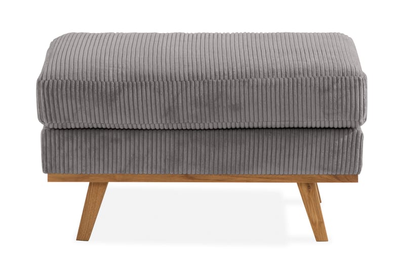 Copenhagen Fotskammel Cordfløyel - Grå - Møbler - Stoler & lenestoler - Krakk - Fotskammel