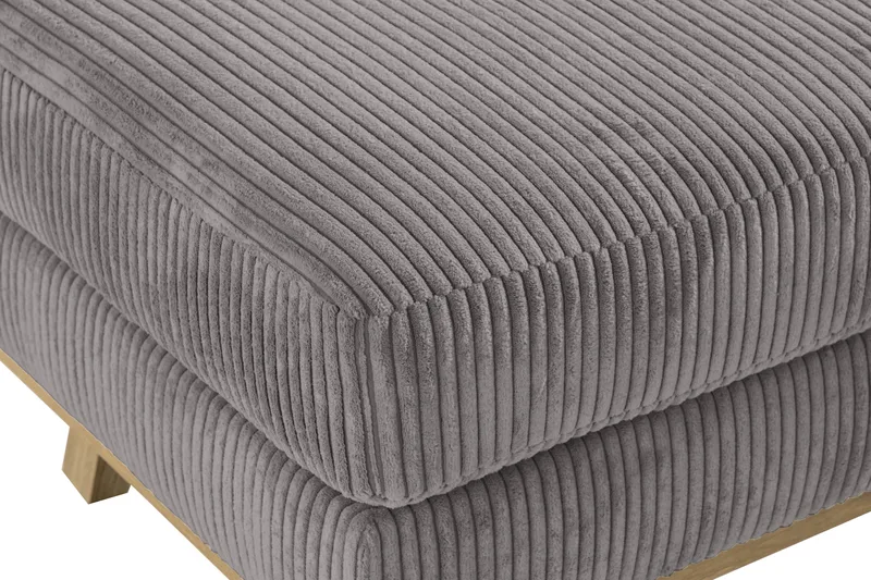 Copenhagen Fotskammel Cordfløyel - Grå - Møbler - Stoler & lenestoler - Krakk - Fotskammel