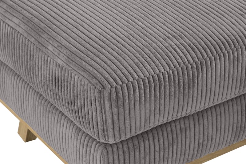 Copenhagen Fotskammel Cordfløyel - Grå - Møbler - Stoler & lenestoler - Krakk - Fotskammel