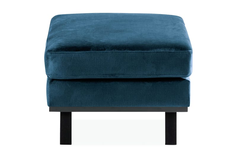 Copenhagen Fotskammel Fløyel - Blå - Møbler - Stoler & lenestoler - Krakk - Fotskammel