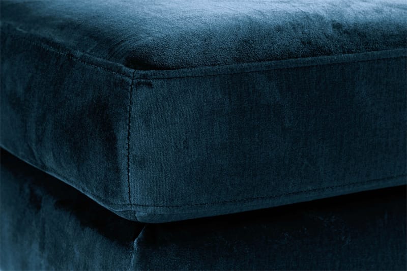 Copenhagen Fotskammel Fløyel - Blå - Møbler - Stoler & lenestoler - Krakk - Fotskammel