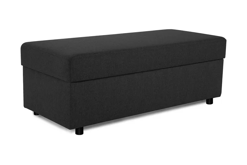 Crazy Fotskammel med Oppbevaring 120x50, Antrasitt