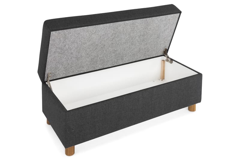 Crazy Fotskammel med Oppbevaring 120x50 - Antrasitt - Møbler - Stoler & lenestoler - Krakk - Fotskammel