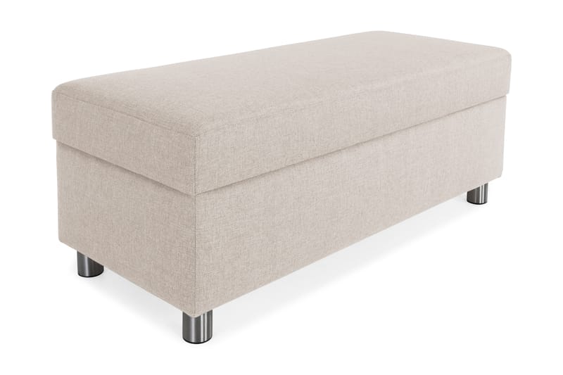 Crazy Fotskammel med Oppbevaring 120x50 - Beige - Møbler - Stoler & lenestoler - Krakk - Fotskammel