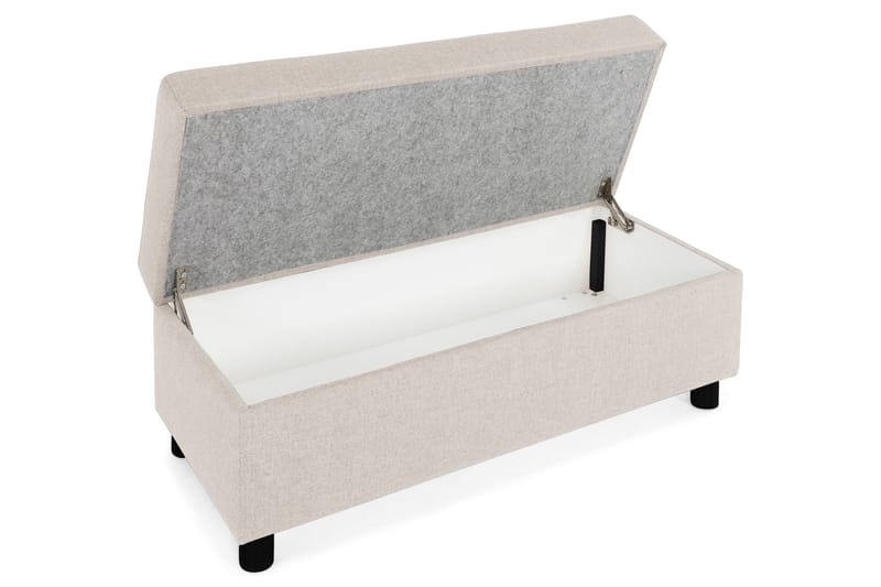 Crazy Fotskammel med Oppbevaring 120x50 - Beige - Møbler - Stoler & lenestoler - Krakk - Fotskammel